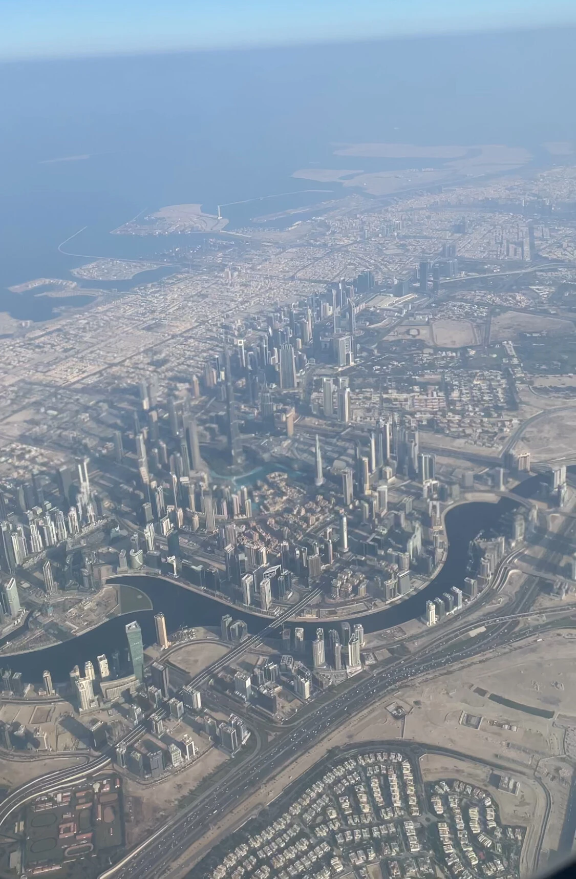 Burj Khalifa z lotu ptaka, Dubaj